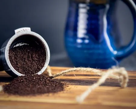 Coffee Grounds Stock-Fotos