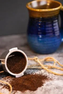Coffee Grounds Stock-Fotos