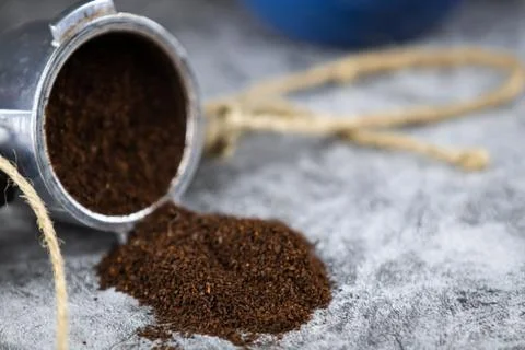 Coffee Grounds Foto stock