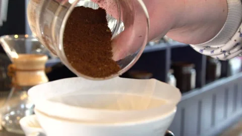Coffee Grounds Pour Stock Footage 223231725