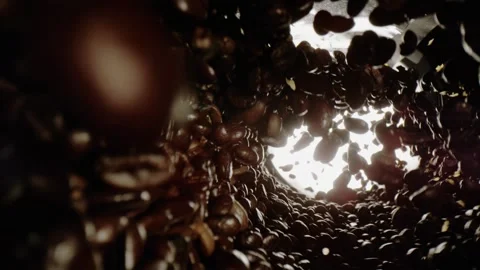 The Coffee Grounds Spin In A Circle Going Up Stock Footage 254998761
