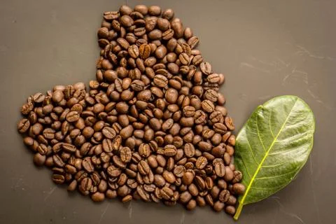 Coffee on grunge dark background Stock-Fotos