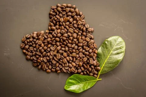 Coffee on grunge dark background Stock-Fotos