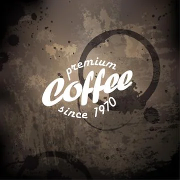 Coffee grunge retro background イラスト素材