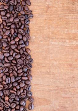 Coffee on grunge wooden background Stock Photos