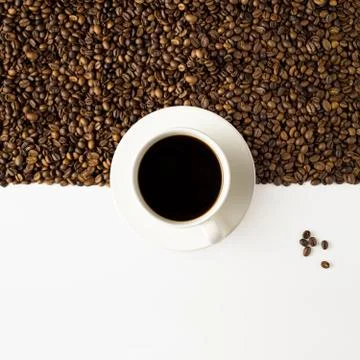 Coffee half. Stock Photos