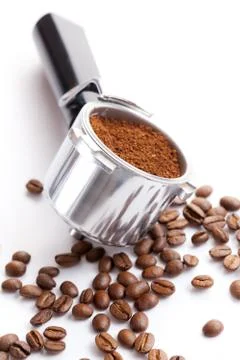 Coffee handle Stock Photos