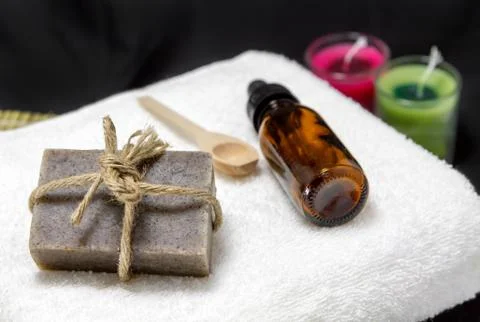 Coffee handmade soap Stock Photos