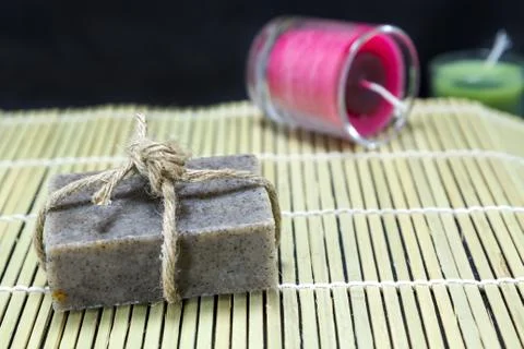 Coffee handmade soap 스톡 사진