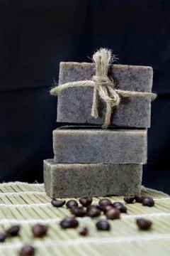 Coffee handmade soap Stock Photos