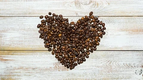 Coffee heart Stock Footage 169523193