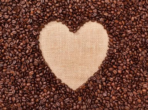 Coffee heart Stock Photos