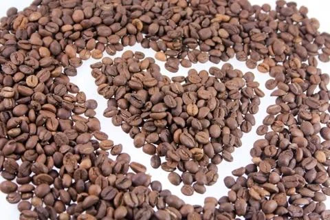 Coffee heart Stock Photos
