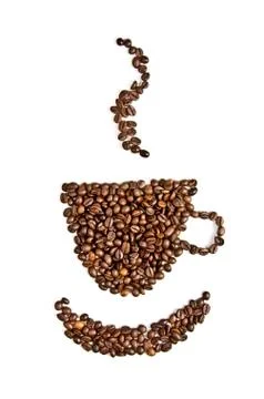 Coffee heart Stock Photos