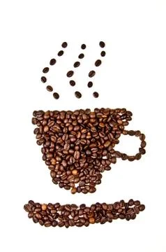 Coffee heart Stock Photos