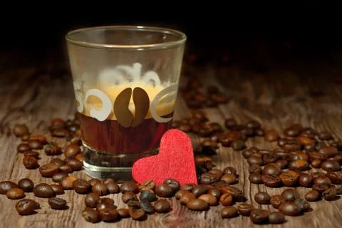 Coffee heart Foto stock
