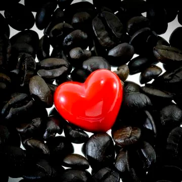 Coffee heart Stock Photos