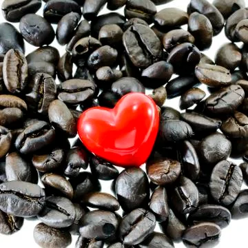 Coffee heart Stock Photos