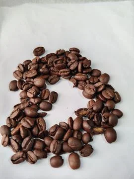 Coffee heart Stock Photos