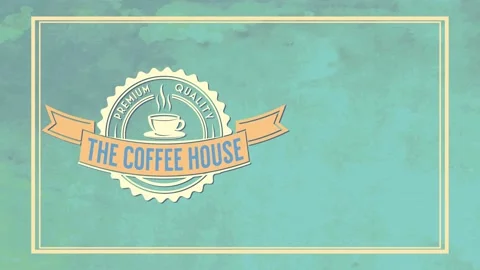 The coffee home folder cover presentation for premium value product with soft Stock Footage 130927246