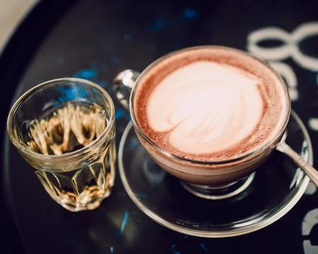 Coffee with hot tea Stock Photos