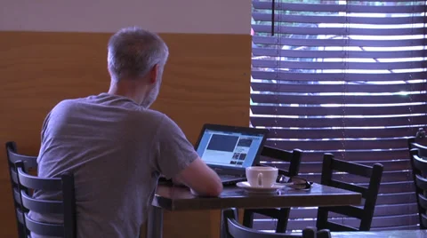 Coffee house customer Stock Footage 32738337