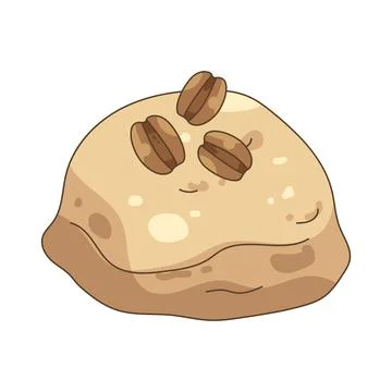 Coffee ice cream Stock Illustration