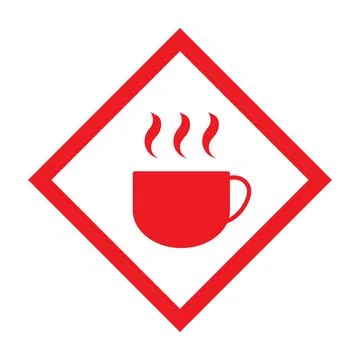 Coffee icon, breakfast drink cafe, cappuccino, hot simple isolated illustrati Stock Illustration