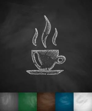 Coffee icon. Hand drawn vector illustration 스톡 일러스트