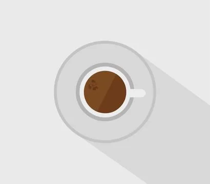 Coffee icon illustrated in vector on white background Stock Illustration