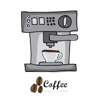 Coffee icon over white background vector  illustration Stockillustratie