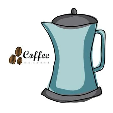 Coffee icon over white background vector  illustration 스톡 일러스트