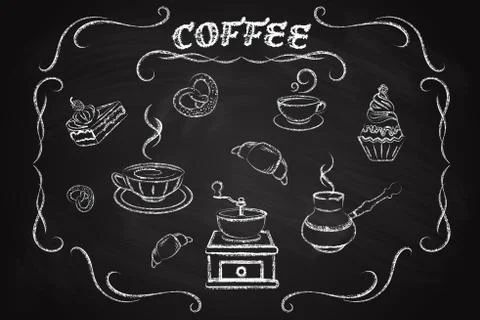 Coffee icon set Ilustração Stock