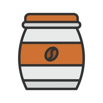 Coffee icon vector image. Stockillustratie