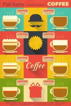 Coffee Icons Stock-Illustration