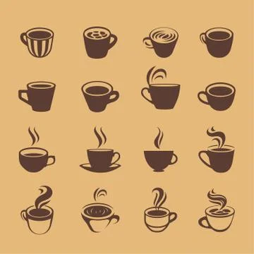 Coffee Icons Stock Illustration