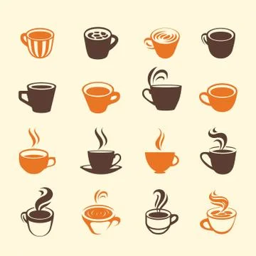 Coffee Icons Stock Illustration