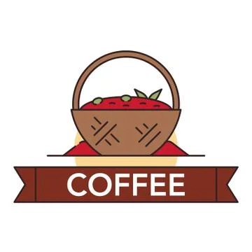 Coffee icons illustration Illustrazione stock