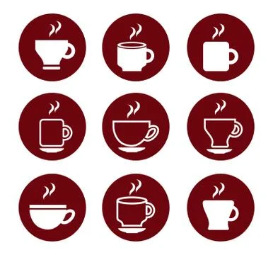 Coffee icons over white background vector illustration Illustrazione stock