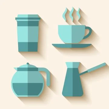 Coffee Icons Set Stock Illustration
