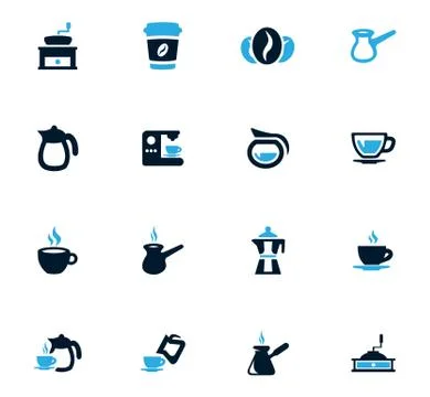 Coffee icons set Stock Illustration