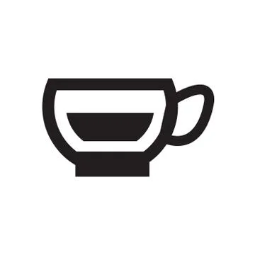 Coffee Icons with White Background Stock Illustration