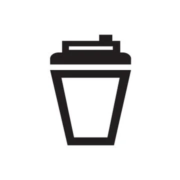 Coffee Icons with White Background Stock Illustration