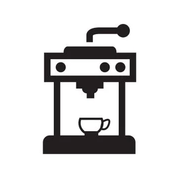 Coffee Icons with White Background Stock Illustration
