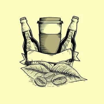 COFFEE ILLUSTRATION Stock Illustration