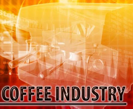 Coffee industry Abstract concept digital illustration Stock Illustration