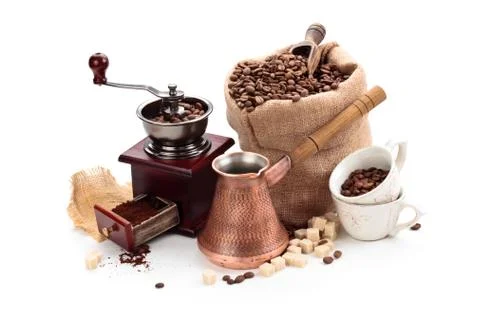 Coffee ingredients. Stock Photos