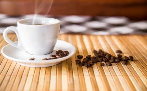 Coffee isolated close concept Stock Photos