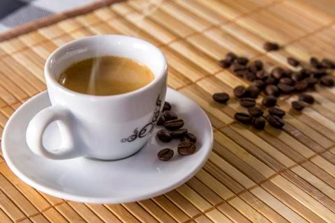 Coffee isolated close concept Stock Photos
