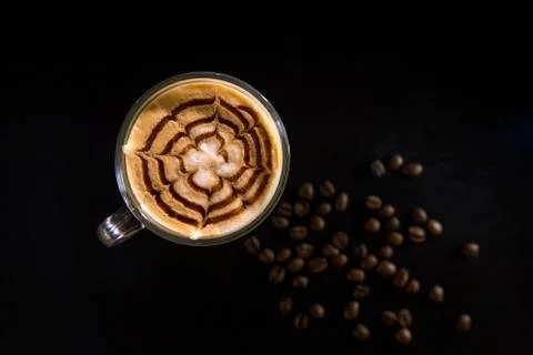 Coffee isolated close concept Stock Photos